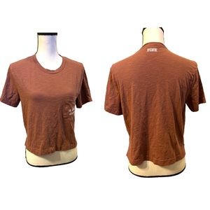 VS Pink “A Little Bit Dramatic” Cropped Tee